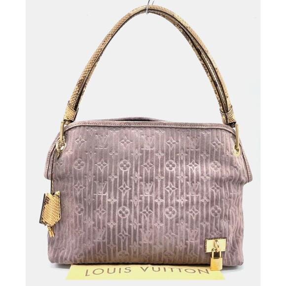 Authentic LouisVuitton Monogram Suede Whisper PM 2008 Special Edition Bag - Picture 1 of 16